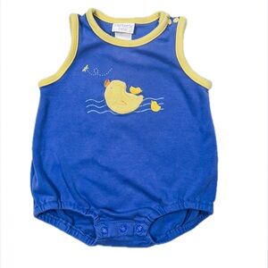 VINTAGE Carters Duck Bubble Blue Size 6/9m